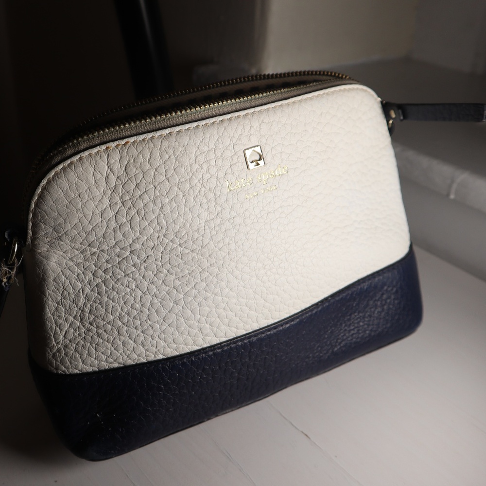*Kate Spade* Colorblock Crossbody White/Navy